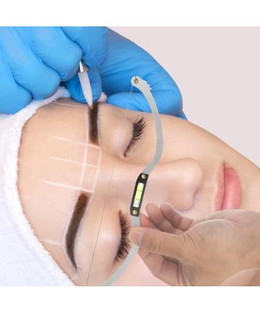 Beavorty 2pcs Bow Eyebrow Ruler Eyebrow Ruler for Microblading Eyebrow Horizontal Ruler Metal Draw a Line - Buy Online on GoSupps.com