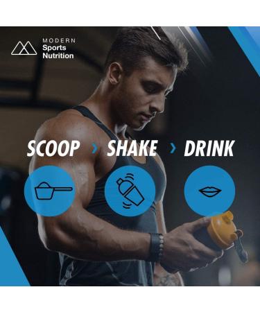 Modern BCAA+ Essential & Branched Chain Amino Acid Muscle Recovery Supplement - Blue Raspberry, 30 Servings - Buy Online on GoSupps.com