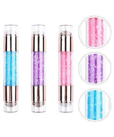 FRCOLOR 3Pcs Colorful Glitter Nail Art Stamper Set | Jelly Clear Nail Stamper for Manicure | Best Nail Art Tool Accessories - Buy Online on GoSupps.com