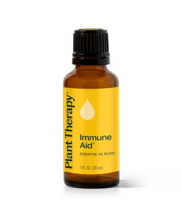 Plant Therapy Immune Aid Essential Oil Blend 30 mL (1 oz) 100% Pure Undiluted Natural Aromatherapy Natural Immune Support Fresh Scent