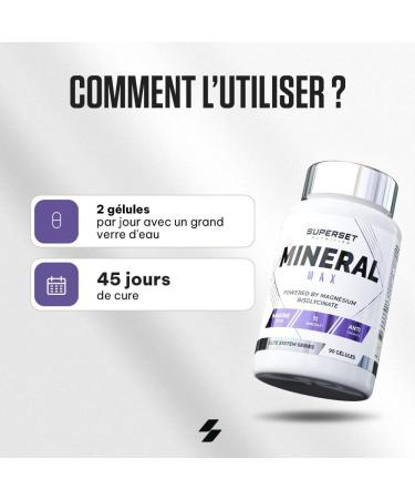 Superset Nutrition - Mineral Max (90 Caps) - Multiminerals 11 essential minerals - Energy optimization performance and general wellness - Vegetarian formula - Buy Online on GoSupps.com
