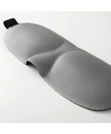 Tim & Tina 3D Sleep Eye Mask Blindfold for Men Women - Light Blocking Soft Cover - Adjustable Strap - Gray (Nose) - Ideal for Travel, Nap, Yoga - Buy Online on GoSupps.com