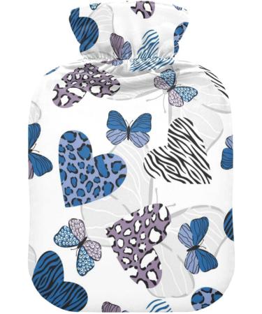 NAANLE Leopard Pattern Hot Water Bottle - 2L Transparent Warm Water Bag for Pain Relief & Heat Therapy - Buy Online on GoSupps.com