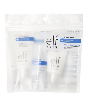 e.l.f. Skin Pure Back to Basics Mini Kit: Clean & Gentle Cleanser, Toner, and Moisturizer - Ideal for Sensitive Skin - TSA-Friendly - Buy Online on GoSupps.com