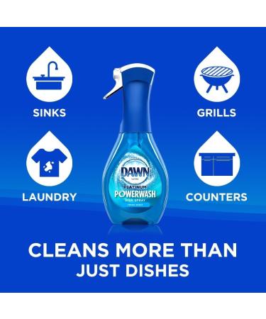 PURPUR Dawn Platinum Powerwash Dish Spray & Soap Refill Set - Fresh Scent 1 Spray + 2 Refills & Microfiber Cloth - International Shipping Available - Buy Online on GoSupps.com
