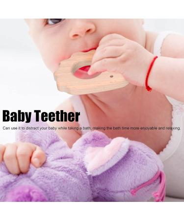 5Pcs Baby Teething Toy - Wooden Hedgehog Pendant | Beech Wood Animal Shape for Handmade Necklaces & Bracelets - Buy Online on GoSupps.com