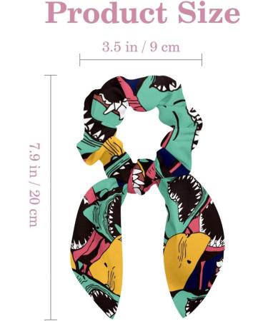 6 Pieces Bow Knot Hair Scrunchies Soft Scarf Hair Ties Scrunchies Ponytail Holder with Bows Cloud on Pink Hair Scrunchy Accessories Ropes for Women Multi-colored 17 - Buy Online on GoSupps.com