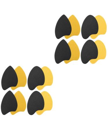 NOLITOY 8 Pairs Anti-Slip Stickers for Soles Self Adhesive Anti Slip Grips No Slip Shoes Pads Shoe Grip Cushion Sneaker Sole Pads Silicone Non Skid Sole Patch High Heel Rubber Accessories