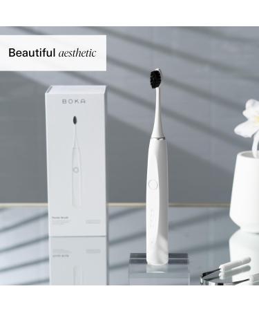 Boka Electric Toothbrush - Rechargeable Sonic Tooth Brush with 2 Heads & Deep Cleaning Bristles - Dentist Recommended Oral Care with Micro USB Charging Base - Buy Online on GoSupps.com