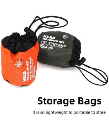 Midge Head Net Set with Storage Bag - Nylon Face Net for Outdoor Activities - Buy Online on GoSupps.com