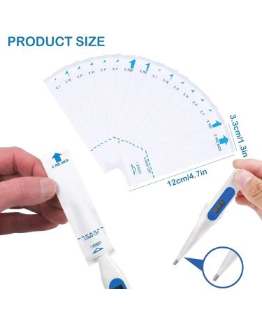 200 Disposable Digital Thermometer Probe Covers - Universal Sleeves for Oral, Armpit, Rectal Electronic Thermometers - Buy Online on GoSupps.com