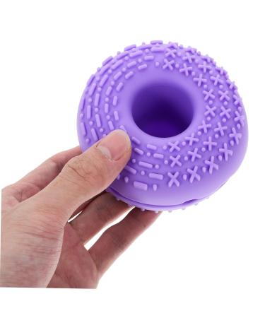 Buy Hemoton Makeup Brush Cleaning Pad Effective Brush Cleaner & Washer 8.3x8.3cm Purple Scrubber for Flawless Makeup - Buy Online on GoSupps.com