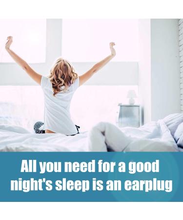 Soft Foam Earplugs (12 Pairs) with Case | Noise Reduction for Sleep Travel Concerts & More | SNR 38dB - Blue/Orange - Buy Online on GoSupps.com