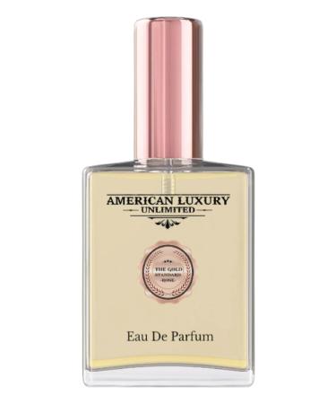 American Luxury Unlimted - The Gold Standard Rose Eau De Parfum For Men (2 oz.) - Bright Notes Floral Woody and Warm with Leathery Depth 2 Fl Oz (Pack of 1)