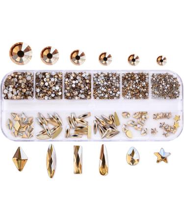 12 Grids Glass Nail Art Decorations Multi-Shape Multi-Size Nails Ornaments Manicure Decor DIY Crafts Accessories Nail Art Decoration 3d - Buy Online on GoSupps.com