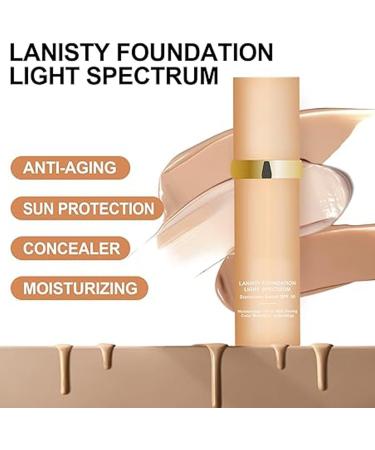 4 In 1 Foundation Liquid- Hydrating Medium Full Coverage Concealer with SPF 50+ Forever Bloom Biomimic Foundation 4 In 1 - Light Spectrum SPF 50 Inspired Longwearing & Waterproof-korean Makeup - Buy Online on GoSupps.com