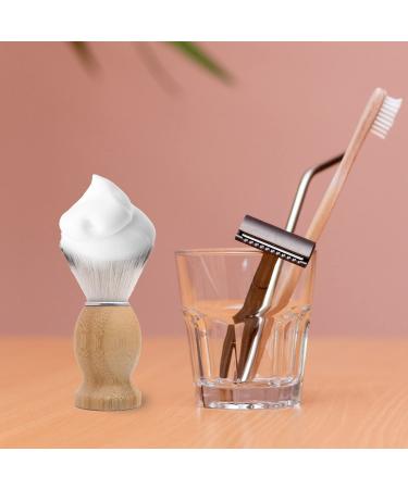 KIKC Handmade Shaving Brush - Professional Design for Men's Shaving | Synthetic Tool for Safety Razors | Bamboo Tri-Color - Buy Online on GoSupps.com