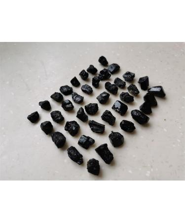 for 40pcs Lot Natural Black Tourmaline Rough Stone Rock Specimen60-70g s ningxiao - Buy Online on GoSupps.com