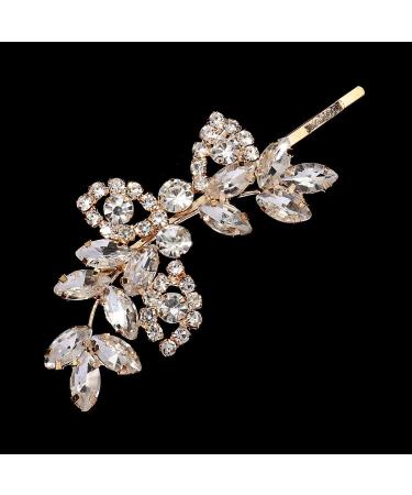 Rhinestone Hair Clips Glitter Hair Diamond Women's Hair Clips Glitter Hair Pins Rhinestone Hair Clips Crystal Hair Pin for Women Diamond Hair Clip Gold - Buy Online on GoSupps.com
