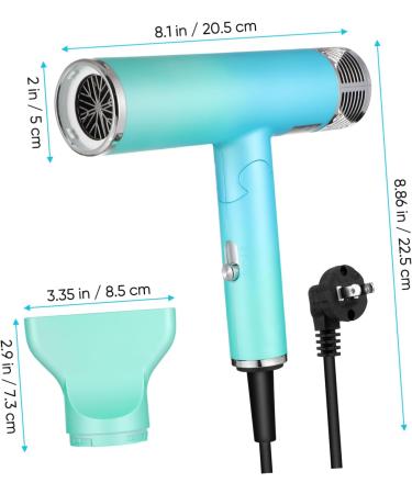 FRCOLOR Hair Dryer Blow Dryer for Curly Hair Foldable Blow Dryer Diffuser Travel Gradient - Buy Online on GoSupps.com