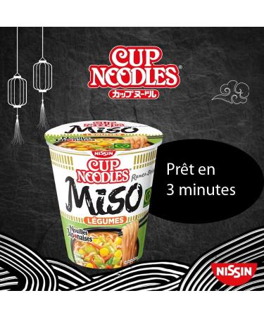 NISSIN Japanese Noodles - Miso Flavor - 1 box of 8 cups - Buy Online on GoSupps.com