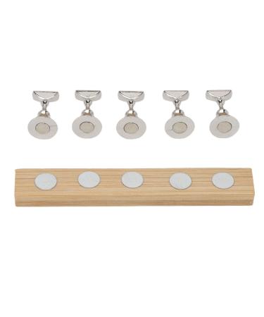 Magnetic Nail Art Practice Stand Strong Adsorption Nail Holder for Different Shapes And Sizes Wooden & Alloy Nail Display