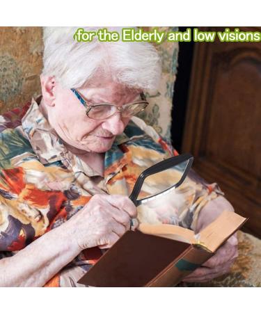 Tovmekdjn 1 PCS Magnifier with LED Lighting Fit for The Elderly to Read Books Maps Magazines Coupons Prescriptions and Fine Print on Medicine Bottles or Make Handicrafts - Buy Online on GoSupps.com