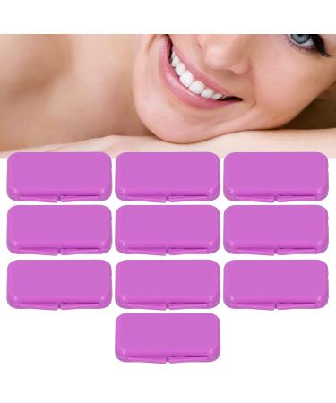 10pcs Braces Wax - Portable Dental Care Wax for Braces Wearers | Safe Material Ortho Accessories (Purple) - Buy Online on GoSupps.com