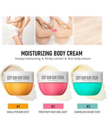 Bum Cream 80ml Coconut Infused Butt Bum Cream to Firm Smooth and Tighten Skin Moisturizing Body Cream - Buy Online on GoSupps.com