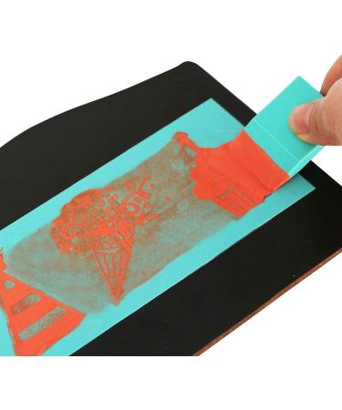 12 Mini Self-Adhesive Squeegees for Screen Printing - Rubber Squeegee Tools for Chalk Paste or Ink - Buy Online on GoSupps.com
