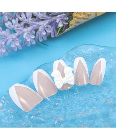 Sethexy French Long False Fingernails - 24 White Ballerina Acrylic Press-On Nails for Women & Girls - Buy Online on GoSupps.com