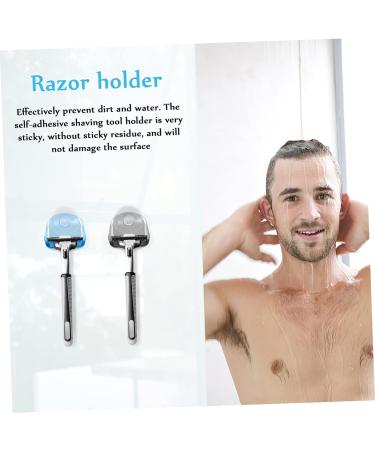 Cabilock Shower Holder 6-Piece Set | Adhesive Bathroom Hanger for Towels Razors & Loofahs | Gray Organizer for Kitchen & Shower Storage - Buy Online on GoSupps.com