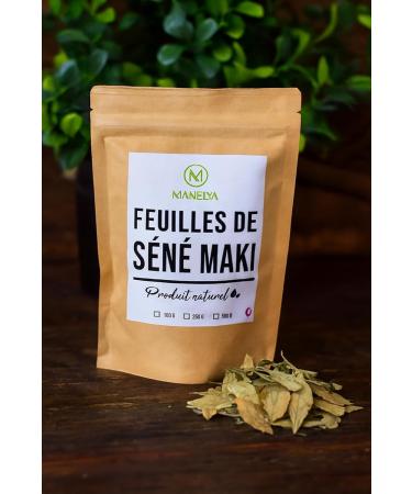 Manelya Manelya Senna Maki leaves calming soothing against constipation laxative natural product sold in a 100g resealable bag. - Buy Online on GoSupps.com