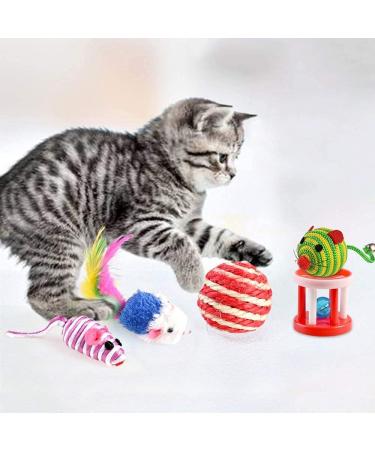 Shop GOLDGE 16-Piece Cat Toy Set | Feather Toys & Balls for Cats - International Shipping Available - Buy Online on GoSupps.com