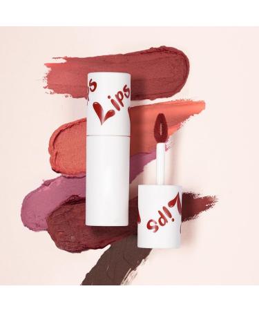 drburpily Matte Lipstick Long Lasting Smudge Resistant Blusher Lip Mud Makeup for Dual Use Type 4 - Buy Online on GoSupps.com