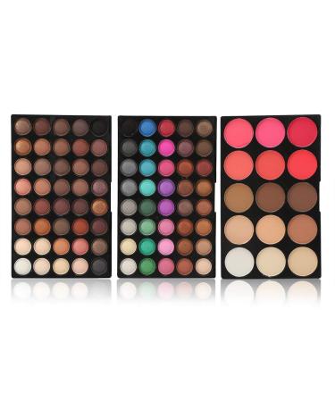 80 Colors Professional Eyeshadow Palette & 15 Color Blusher & Concealer Makeup Set - Perfect for Flawless Beauty - Buy Online on GoSupps.com