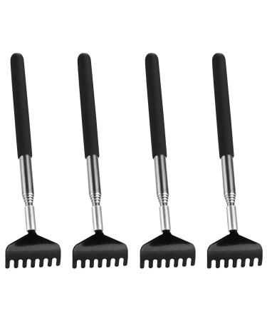4 pieces of back scratches back scratch hand back scratch back scratch funny back scratches for head and back massage from 20cm to 68cm (black)