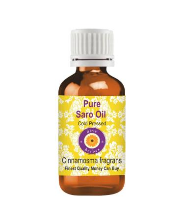 Deve Herbes Pure Saro Oil (Cinnamosma fragrans) Cold Pressed 10ml (0.33 oz) Saro 0.33 Fl Oz (Pack of 1)
