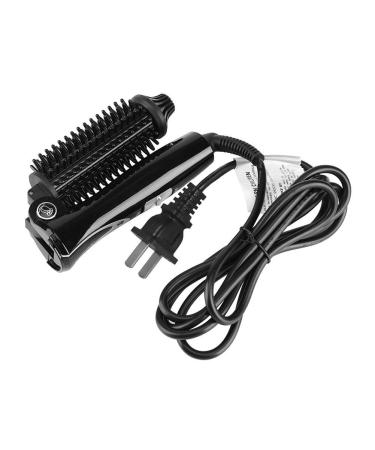 Hair Curling Iron Ceramic Tourmaline Foldable Hair Brush Curler Hair Styling Tools for All Hair Types(US)