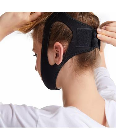 Buy Anti Snoring Chin Straps - Effective Snoring Solutions for 2023 | Reduce Snoring with Our Black Chin Strap - Buy Online on GoSupps.com