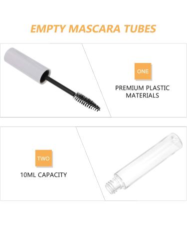 Beavorty 20 Pcs Eyelash Tube Mascara Bottles Mascara Wand Tube Empty Eyeliner Tubes Cosmetic Plastic White - Buy Online on GoSupps.com