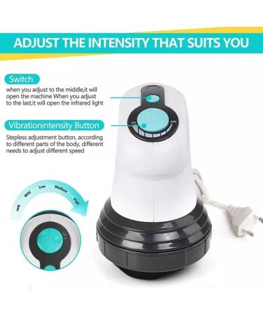 ferater Electric Body Slimming Massager Handheld Infrared Massage Anti-Cellulite for Arms Legs Hips Fat Remover EU Plug - Buy Online on GoSupps.com