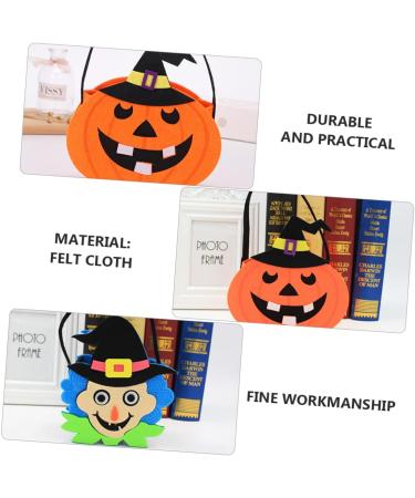 Alipis 4pcs Halloween Candy Bag Halloween Bags Goodie Bag Kids Trick or Treat Handbag Felt Cloth - Buy Online on GoSupps.com