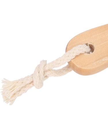 Wooden Foot Brush Pumice Stone Foot Callus Remover Double Sided Foot Scrubber - Buy Online on GoSupps.com