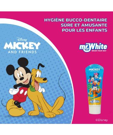  Mr White Toothpaste - Mickey and Friends - 75 ml - Buy Online on GoSupps.com