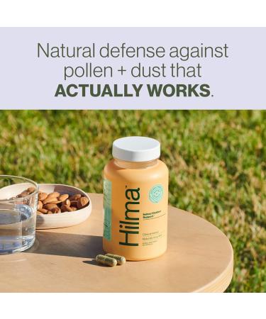 Hilma Natural Sinus Support - All Day Allergy Relief - 120 Vegan Capsules - Organic Ingredients Butterbur, Nettles & Spirulina - Non-Drowsy Formula - Clinically Proven - Buy Online on GoSupps.com