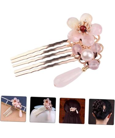 Ipetboom 1pc Hair Comb Hair Accessories Hair Gems for Women Bridal Hair Tiara for Girls Floral Hair Comb Flower Pearl Crystal Hair Hairpin Freshwater Pearl Bangs Comb Miss Wedding - Buy Online on GoSupps.com