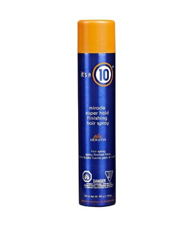 It's a 10 Haircare Miracle Super Hold Finishing Spray Plus Keratin 10 oz.