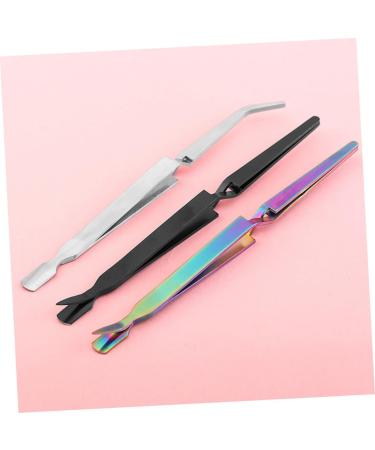 FOMIYES 1pc Tweezers Nail Art Clip Nail Pincher Manicure Tool 17*0.9cm Silver - Buy Online on GoSupps.com