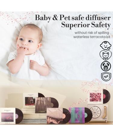Turntable Diffuser Gift Set - Antique Edition with Laundry Cotton | Waterless Terracotta Refill Kit & Essential Oil | Aromatherapy Diffuser with Timer | Pet Safe Air Freshener for Home - Buy Online on GoSupps.com